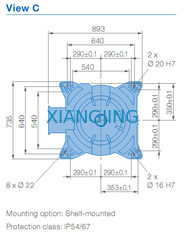 YASKAWA GP165R प्रयुक्त रोबोट आर्म 165kg पेलोड 3143mm आर्म रोबोट