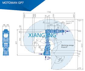YASKAWA GP7 पिक एंड प्लेस रोबोटिक आर्म 7kg पेलोड 927mm आर्म रोबोट