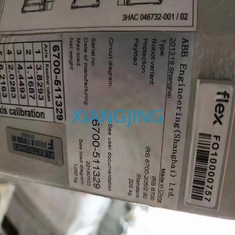6700-205 / 2.8 औद्योगिक प्रयुक्त एबीबी रोबोट 205 किग्रा पेलोड कैबिनेट टीच पेंडेंट के साथ