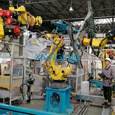 M-10iD स्वचालित वेल्डिंग रोबोट और OTC welbee P500L वेल्डिंग मशीन के साथ फाइबर लेजर वेल्डिंग के लिए 6 अक्ष औद्योगिक रोबोट